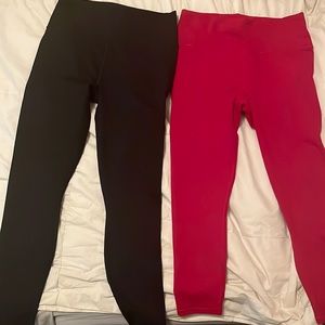 2 pair Fabletics high waisted powerhold legging szL